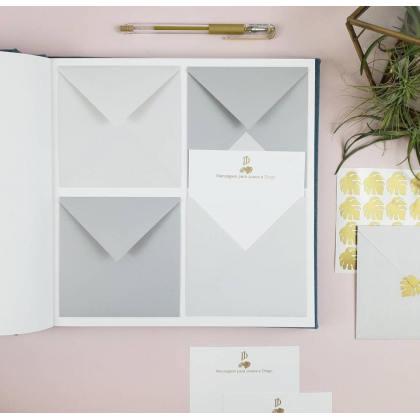Wedding Guest Book with envelopes "JOANA"