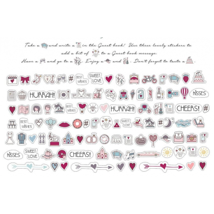 Stickers Emojis For The Wedding Guest Book